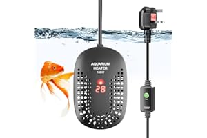 Luxvista 100W Aquarium Heater Digital Fish Tank Heater, Submersible Turtle Tank Heater for Tropical, LED Display of Water Temperature for 35-80L Tanks, Freshwater Betta Turtle