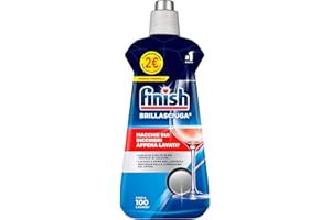 Finish Brillantante Lavastoviglie, 2 Prodotti da 500 ml di Brillantante, Additivo Lavastoviglie per Stoviglie Splendenti e Asciutte