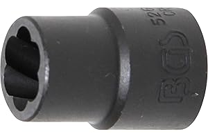 BGS 5266-13 | Llave de vaso de perfil en espiral / extractor de tornillos | entrada 12,5 mm (1/2") | 13 mm