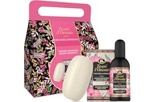 Tesori d'Oriente Set Regalo, Profumo Aromatico 100 ml e Sapone Solido 125 ml, Fragranza Orchidea Imperiale, Confezione Regalo