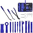 Joyzzz Trim Removal Tool, 19 Pcs Nylon Car Panel Removal Set with Portable Storage Bag, Car Panel Door Audio Trim Removal Tool Kit for Car Panels, Dashboards, Doors, Audio, Radio and Stereo (Blue)