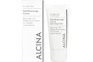 ALCINA Selbstbräunungs-Creme - 1 x 50 ml - Für eine natürlich schöne Bräune - Pflegt trockene Hautpartien - Bräunungs- und Pflegecreme mit DHA