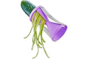 Gefu Cortadora de vegetales con remanente, acero inoxidable / plástico, púrpura, 89264