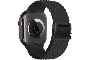 DMVEIMAL Geflochtenes Armbänder für Apple Watch Ultra 3/2 Armband 49mm 46mm 40mm 44mm 45mm 41mm 42mm 38mm,Elastisches Nylon Strap Fallschirmverschluss Band für Apple Watch 10 iWatch 11 9 8 7 6 5 4 3 SE 3/2/1