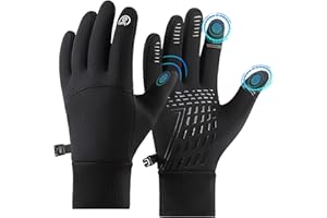 TULAMORIY Guantes Deportivos De Invierno,Guantes Ciclismo,Guantes Invierno Termicos por Hombre y Mujer,Guantes Pantalla Táctiles Antideslizantes,Antideslizantes Impermeables Guantes Deportivos