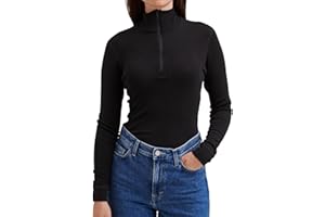 DILLING Haut à col zippé en Laine de mérinos pour Femme