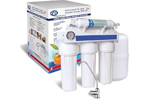 EUR 50. Apparecchiatura per osmosi inversa domestica a 5 stadi. Facile installazione e sostituzione dei filtri. Installazione sotto il bancone della cucina. Bbagua.