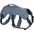 RUFFWEAR Web Master Dog Harness, Padded, Multi-use, Anti-escape Dog Harness with lifting Handle for Everyday Adventures, 2 Lead Attachments, Size: Large/XL (81-107 cm), Slate Blue