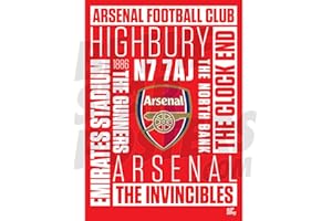 Be The Star Posters Poster A2 du club de football Arsenal Football Club – Produit sous licence officielle – Disponible en taille A2 – A2