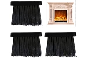 ANRBB 3 spazzole per camino, scopa per camino, spazzola di ricambio con foro da 3/8", durevole e pratica, per la cura della casa e del camino