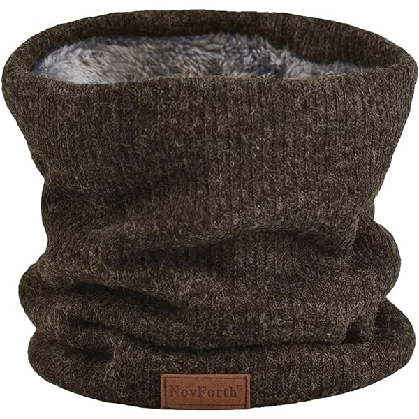 eBoot 2 stuks winter halswarmers fleece gevoerd gebreide colsjaal winddicht loop sjaal heren dames, Zwart donkergrijs, Eén maat eBoot 2 stuks winter halswarmers fleece gevoerd gebreide colsjaal winddicht loop sjaal heren dames, Zwart donkergrijs, Eén maat