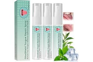 CLAWREX Tongue Repair Spray, Oral Moisturising & Breath Freshening Mist, Sore & Fissured Tongue Relief, Dry Mouth Hydrating Spray, Daily Oral Hygiene & Mint Freshness, Travel-Friendly (3 Pack)