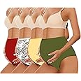 KIFAARU Women's Plus Size Panties High Waist Cotton Brief Maternity Pregnancy C-Section Recovery Underwear Combo (Prints and Colours May Vary) Multicolor