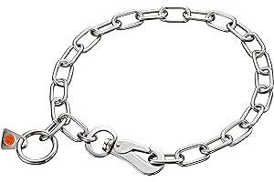 HERM SPRENGER Sprenger 5154704555 obroża do łańcucha, średnia, z 1 pierścieniem i 1 hakiem ze stali nierdzewnej, 3 mm, dla psów do 55 kg (45 cm)
