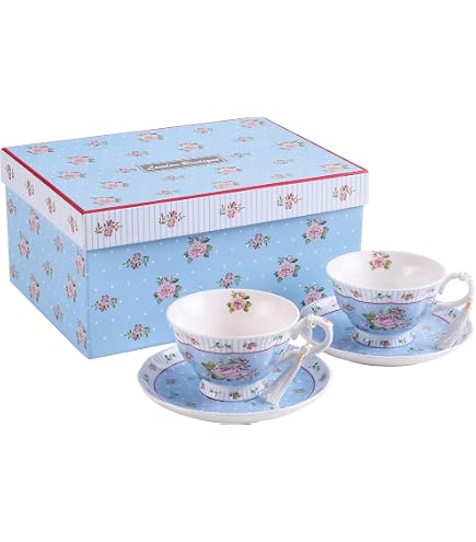 Service à Thé Pour Une Personne William Morris Strawberry Thief – Théière & Tasse Céramique Fleurs Élégantes, Idée Cadeau Charmante