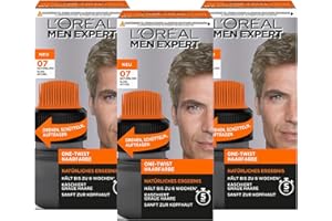 3 x L'Oréal Men Expert One Twist farba do włosów nr 07 naturalny blond 0% amoniaku po 50 ml