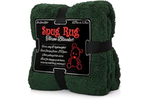 Snug Rug Coperta Divano Coperta Plaid Morbida Sherpa Edizione Speciale Coperta in Pile Morbidissimo Pregiato 127 x 178 cm (Verde)