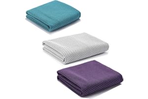 Mu Mianhua 3 Pcs Cooling Towels, 100 x 30cm Cooling Towel Instant Cooling Relief Ice towel Gym Cooling Towels for neck Soft Breathable Chilly Towel for Sports