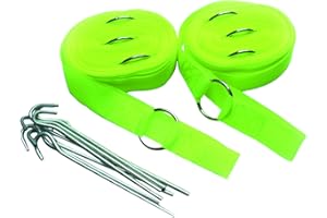 Speedminton® Easy Court Pro – Original Spielfeld pour Speed Badminton/Crossminton Auch für Fußballtennis, Beachball, Federball INKL. Heringen, Tasche