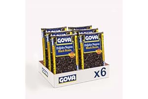 Goya Frijoles Negros 6x500 gr, Listos para Cocinar, Alto en Proteína Vegetal, Cremosos y Tiernos, Ideales para Platos Caribeños