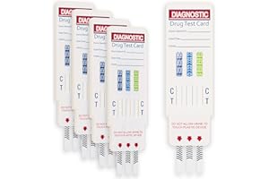 CLARK PHARMA 5 x Kit de Pruebas de Orina para Cannabis - Alcohol - Nicotina | Prueba Ultra Sensible de Detección de Drogas para Marihuana, Cotinina (Nicotina) y EtG (Alcohol)