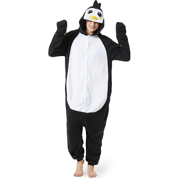 Süßes Pinguin-Kostüm Für Kinder – Inklusive Overall, Kapuze & Pfoten