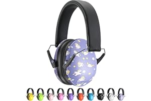 ProCase Cuffie Antirumore Bambini, NRR 21 dB Cuffie Comode Pieghevoli Regolabili per Proteggi I Tuoi Bambini dai Rumori Forti Fuoco D'artificio Concerto Aereo Dormire Studiare Teatro Studio