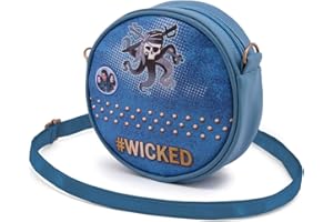 KARACTERMANIA Disney Descendants 3 Bleu Émeraude-Sac à Bandoulière Rond, Bleu