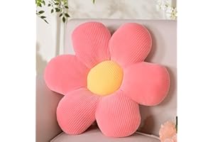 Yhoelata Cuscino Fiore Rosa, Cuscino da Pavimento Estetico per Camera, Cuscino Decorativo Margherita per Cameretta Bambini, Decorazione Preppy per Stanza, Cuscino per Divano 38 cm