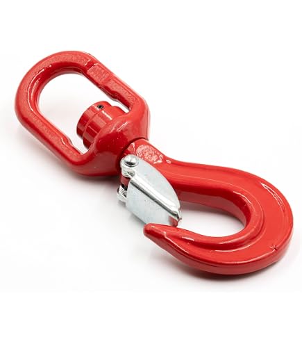 DOJA Barcelona Crochet Pivotant 360° 1,12 Tonnes – Acier Anti-Corrosion, Ergonomique, Certifié CE Pour Levage