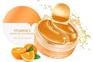 FANFALUV Under Eye Patches Masks,vitamin C Eye Masks Skincare For Dark Circles,Eye Pads,collagen eye masks,Anti Wrinkle Patches & Eye Bags Remover For Anti Aging,Cooling Eye Mask Puffy Eye Women 60pcs
