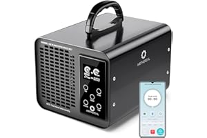 Airthereal MA10K-PRO SMART Générateur d’ozone WLAN & Appareil à ozone – Éliminateur d’odeurs, désodorisant et stérilisateur – avec puissance d’ozone réglable et minuterie pour pièces de toute taille –