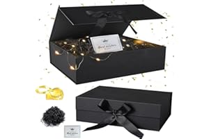 HUAMUDM Scatola Regalo con Nastro,Regalo con Nastro Scatola Regalo, Regalo Magnetico Scatole,Scatola Regalo Premium Gift Box,Scatola decorativa, Per Compleanno Anniversario Confezione