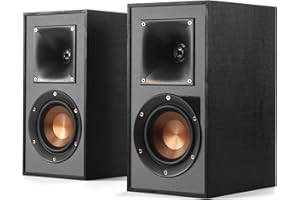 Klipsch R-41M Powerful Detailed Bookshelf Home Speaker Set of 2 Black