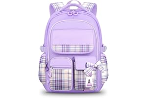 Dokeno Plecak szkolny dla dziewcząt, torba do szkoły podstawowej dla dziewcząt, lekki wodoodporny plecak, torby szkolne o dużej pojemności, Kawaii Plecaki z wieloma kieszeniami do szkoły podróży na