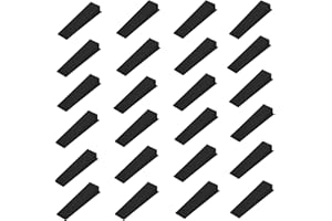 STBNVF 30 Pcs Fence Panel Wedges, Plastic Wedges, Fence Wedges to Stop Banging, Fence Wedges, for Laying Ceramic, Stop Fence Panels Rattling Banging (Black)