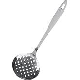Fackelmann Stainless Steel Skimmer, Skimmer for Frying, Oil Drainer, Optimal for Draining Liquids, Durable and Resistant Mate