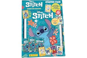 PANINI Stitch Trading Cards Starter Pack (1 classeur + 2 Pochettes + 1 Carte édition limitée)