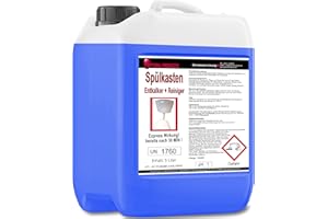 ‎OPTIMAL PRODUCTS DIE BESSERE LÖSUNG Optimal Products 5 Liter Spülkasten Entkalker mit Express-Wirkung nach 30 Minuten, 2 in 1 - Löst Kalk und reinigt den WC-Spülkasten