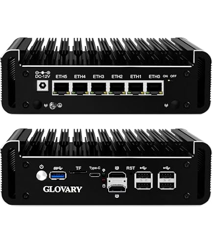Mini PC Industriale HUNSN Fanless, Intel Core I5 8250U, 16GB RAM, 512GB SSD, Windows 11, VGA, HDMI, 2 COM, 7 USB, IM03