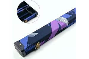 Funky Chalk Contemporary 80s Design 3/4 Snooker Pool Cue Case - 116cm Max Shaft Length