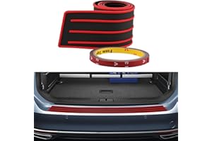 JSUOEO 90CM Car Rear Bumper Protector, Anti-Scratch Rubber Rear Bumper Protector Cover Universal Rear Bumper Strips Rear Guard Trunk Car Door Sill Protectors