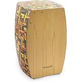 World Rhythm CAJ3 Cajon with Natural Wood Finish Playing Surface