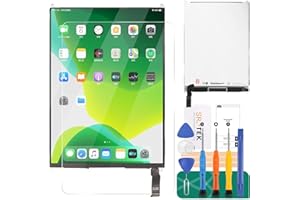 SRJTEK Partes de repuesto de pantalla LCD para iPad Mini de 7.9 pulgadas A1432 A1455 A1454 LCD Display Touch Screen Digitalizador Panel Kit de piezas de reparación (negro)