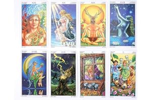 SJSHDE Rad des Jahres Tarot-Karten 2020 Neue 78-Karte Tarot Rad-Spiel lesen Fate Tarot Jahr-Karte Family Party Brettspiel