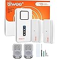 tiiwee X1 Alarm System - Complete Alarm System with 120 dB Siren, 2 Window - Door Sensors and 2 Remote Controls - Expandable
