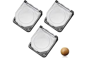 YIMATEECO Knopfschutz Knopfabdeckung, 3Stü Knopfschalter Abdeckung PC Power Druckknopfschalter Abdeckung Wasserdichte und Staubdichte für 22mm Power Druckknopf(Transparent, 3 Stück)