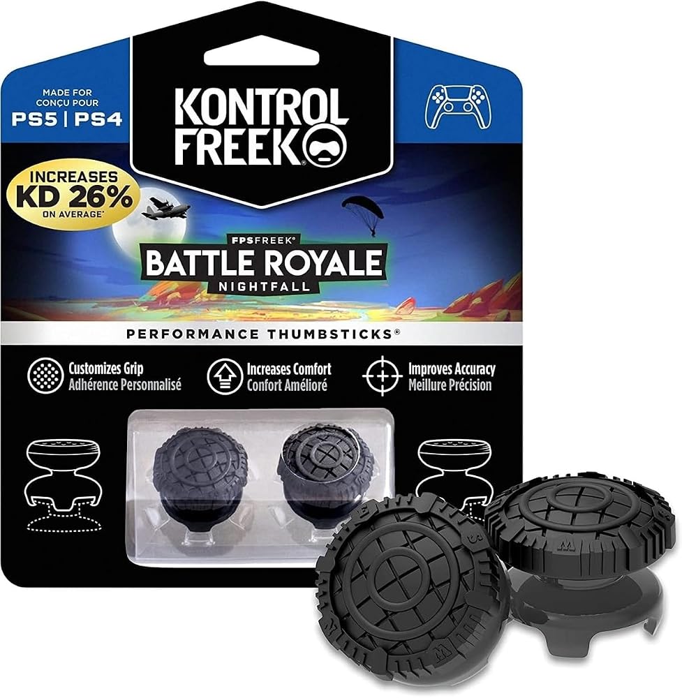 FAME Kontrolfreek Battle Royale PS5 & PS4 Analog Koruyucu Yükseltici, Siyah