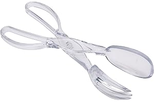 KitchenCraft, Szczypce do Sałatek, Zestaw Plastikowych Sztućcy do Serwowania Sałatek, 29 cm