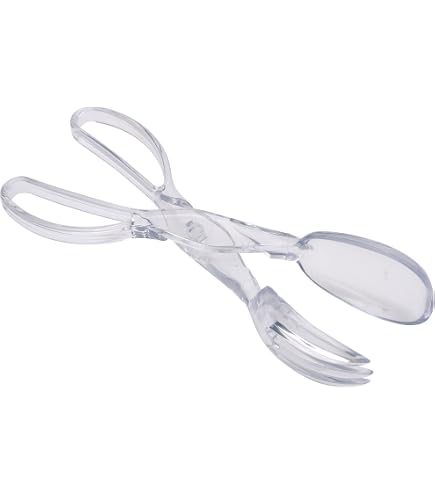 Pince à Salade LACOR - Plastique Blanc - Pratique Pour Cuisine Et Service